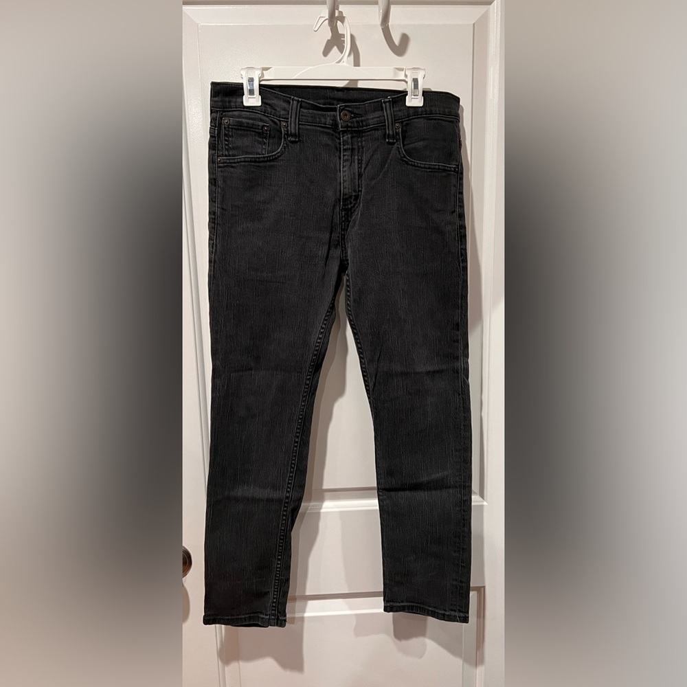 Levi’s 521 Slim Taper Black Jeans 30X30